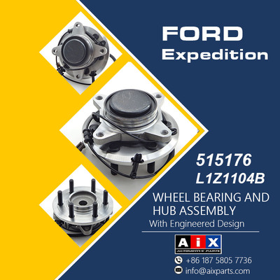 AiX 515176 Hub Bearing Assembly for Ford Expedition Front &nbsp;Axle JL1Z1104B,JL1Z1104D,JL1Z1104H